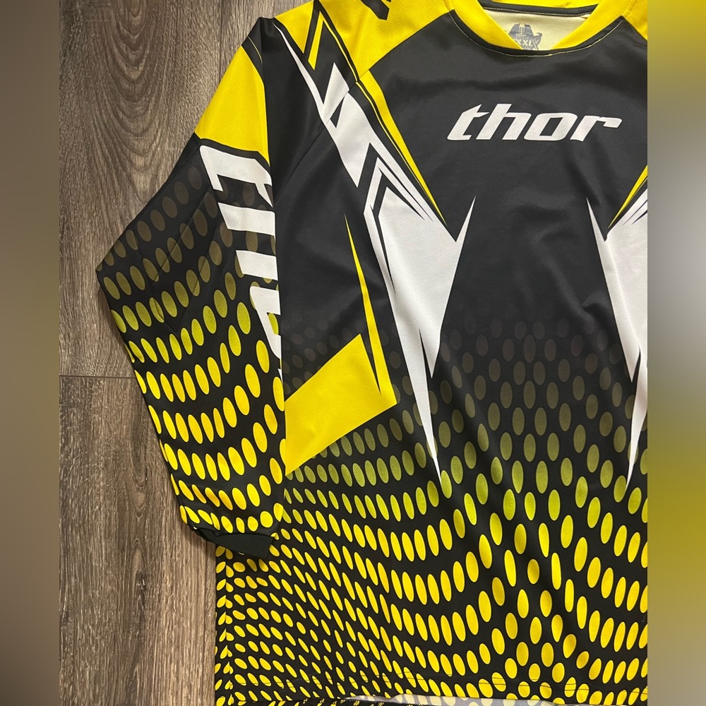 Thor XXXL Black and Yellow Graphic Jersey - Picture 4 of 11